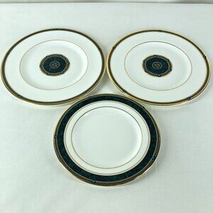 Royal Doulton Biltmore Pattern Saucer & 2 Salad Plates Bone China Made n England